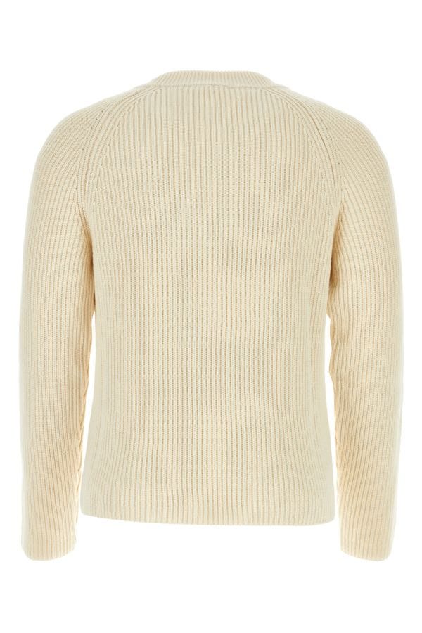 Ami Man Ivory Cotton Blend Sweater