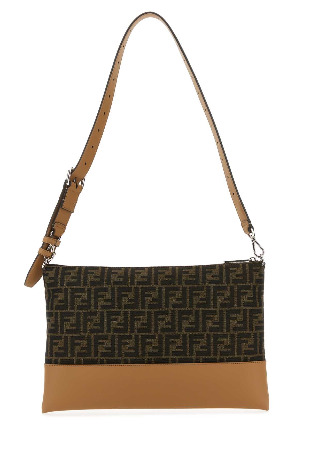 Fendi Men Embroidered Jacquard Crossbody Bag FENDI