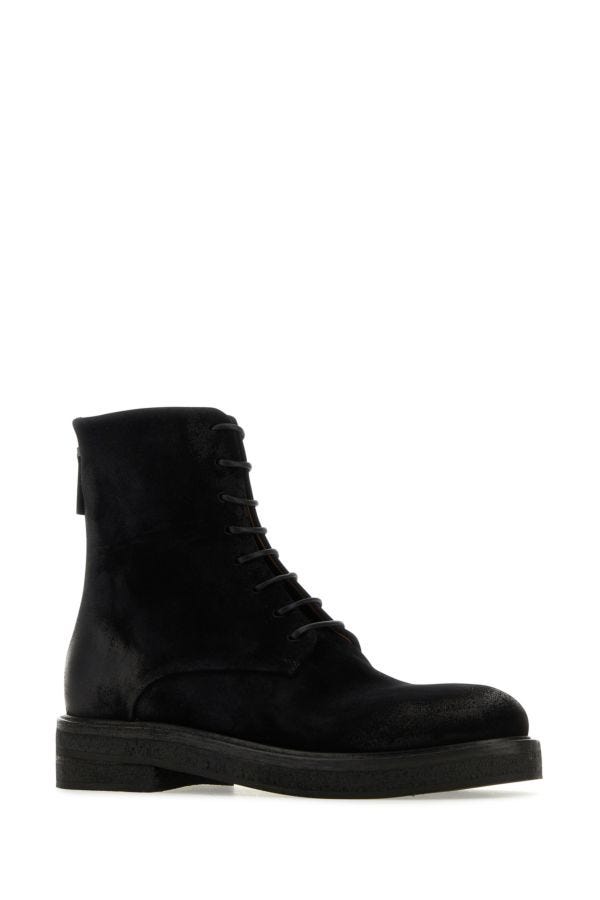 Marsell Woman Black Suede Ankle Boots