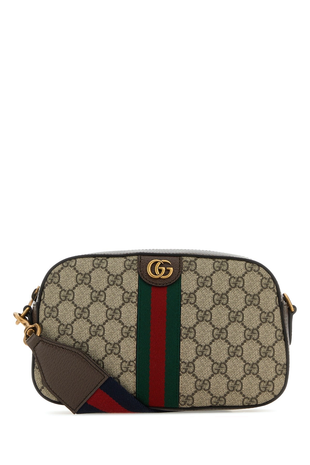Gucci Men Gg Supreme Fabric And Leather Small Ophidia Gg Crossbody Bag GUCCI