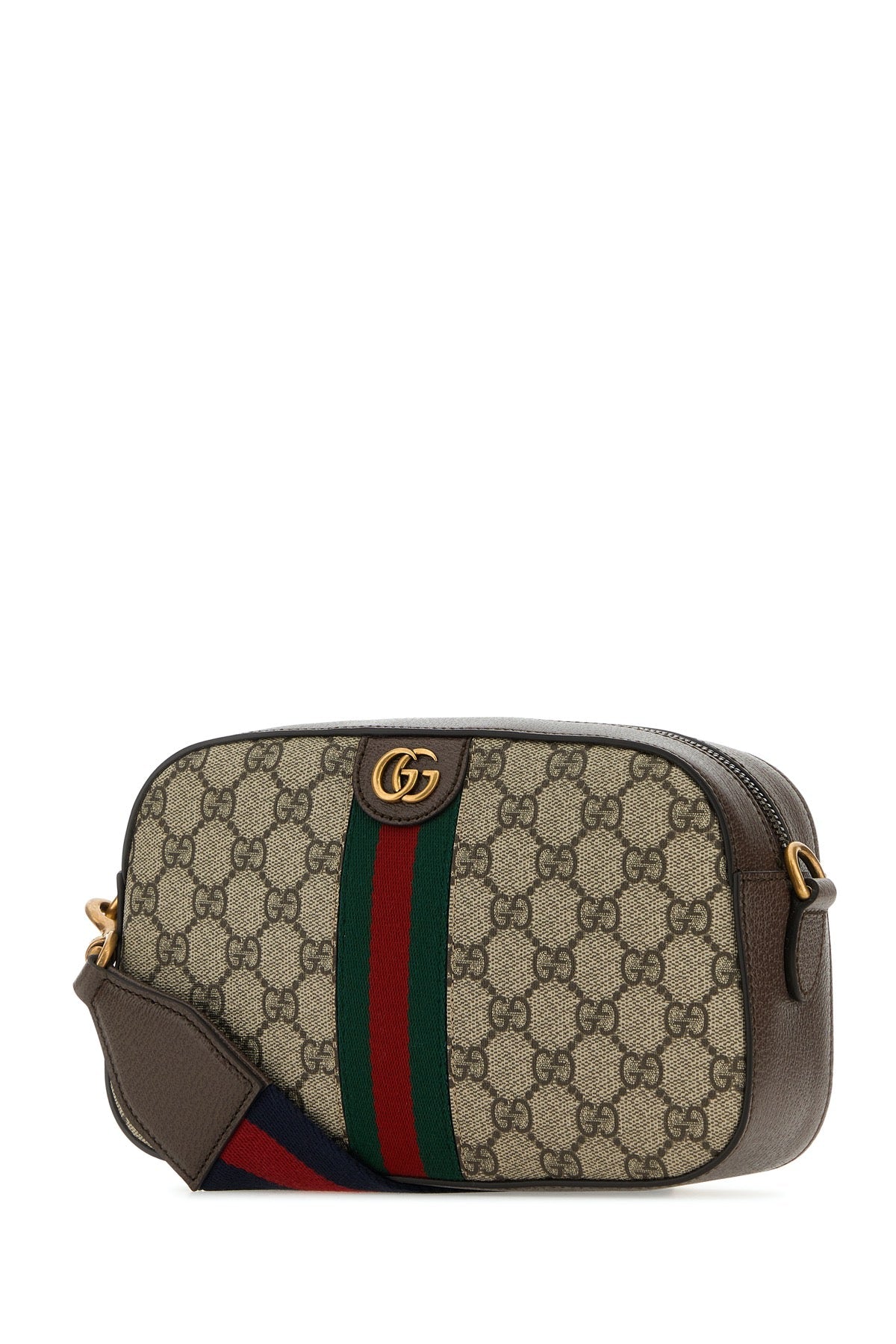 Gucci Men Gg Supreme Fabric And Leather Small Ophidia Gg Crossbody Bag GUCCI