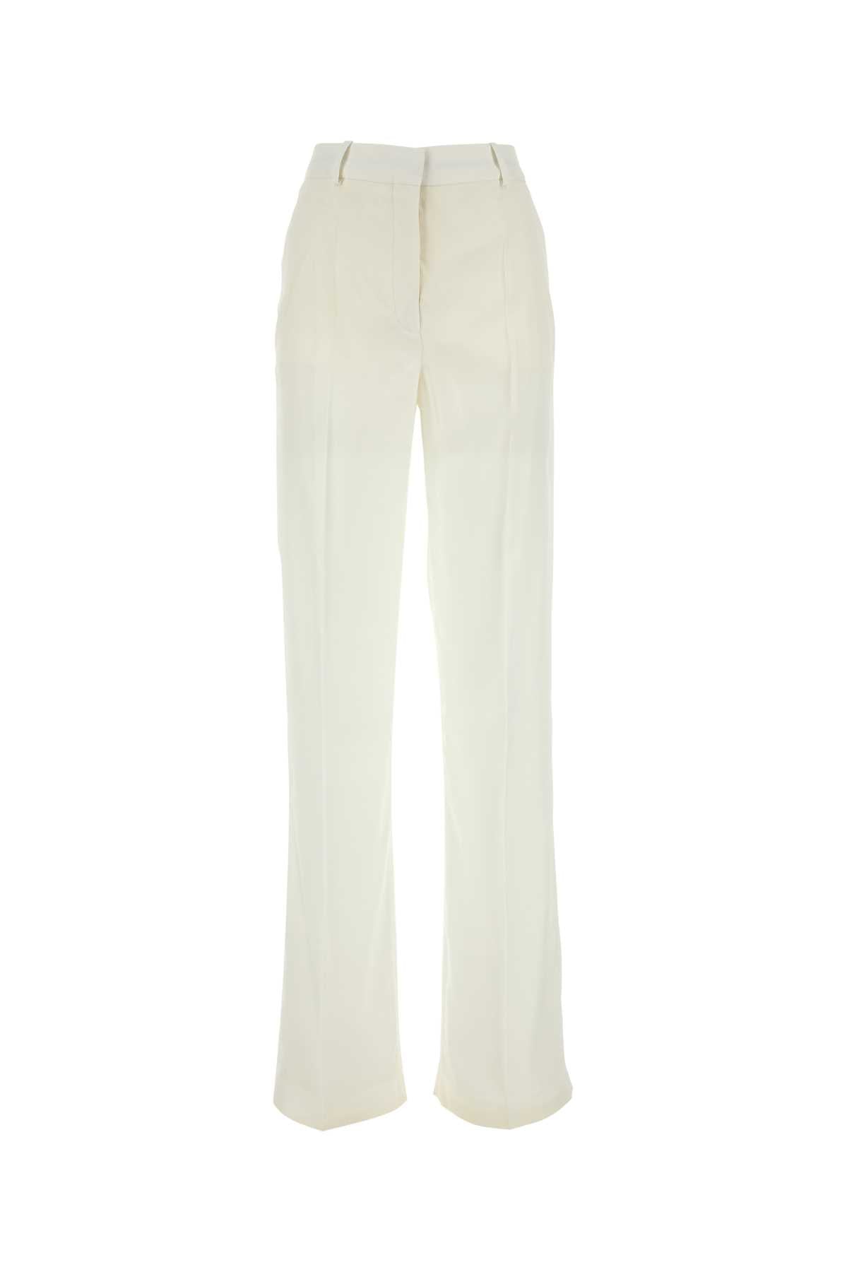 Stella Mccartney Women White Viscose Wide-Leg Pant STELLA MCCARTNEY
