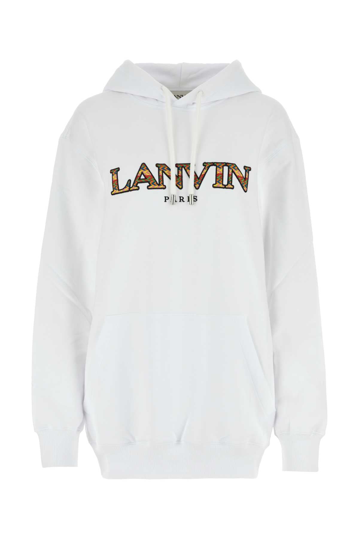 Lanvin Women White Cotton Sweatshirt LANVIN