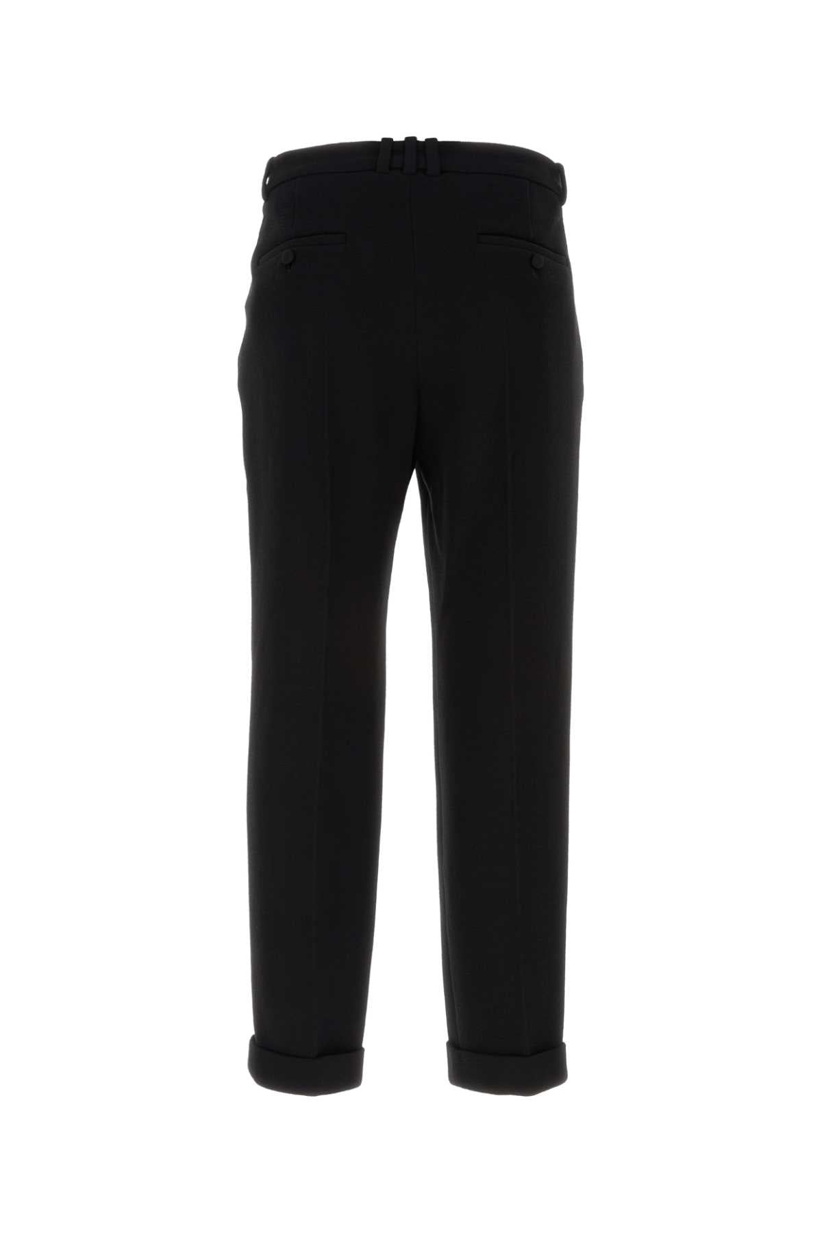 Balmain Men Black Wool Pant BALMAIN