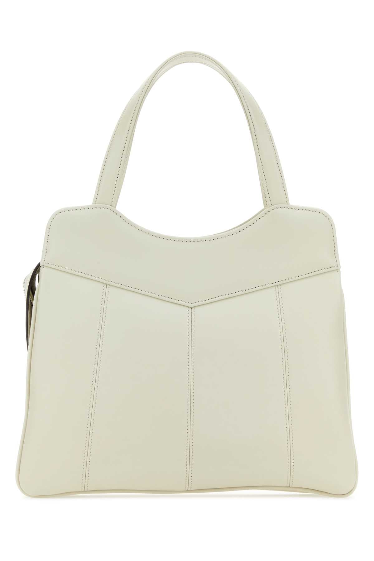 Gucci Women Chalk Leather Small Petite Gg Handbag GUCCI