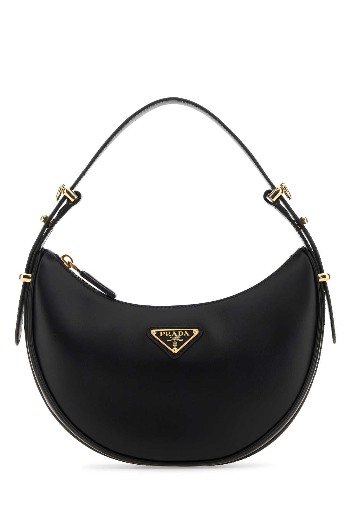 Prada Women Black Leather Arquã¨ Handbag PRADA