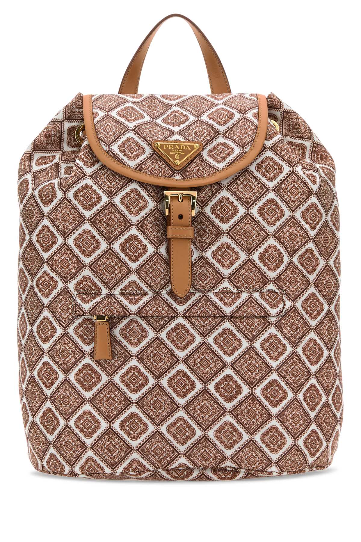 Prada Women Printed Re-Nylon Backpack PRADA