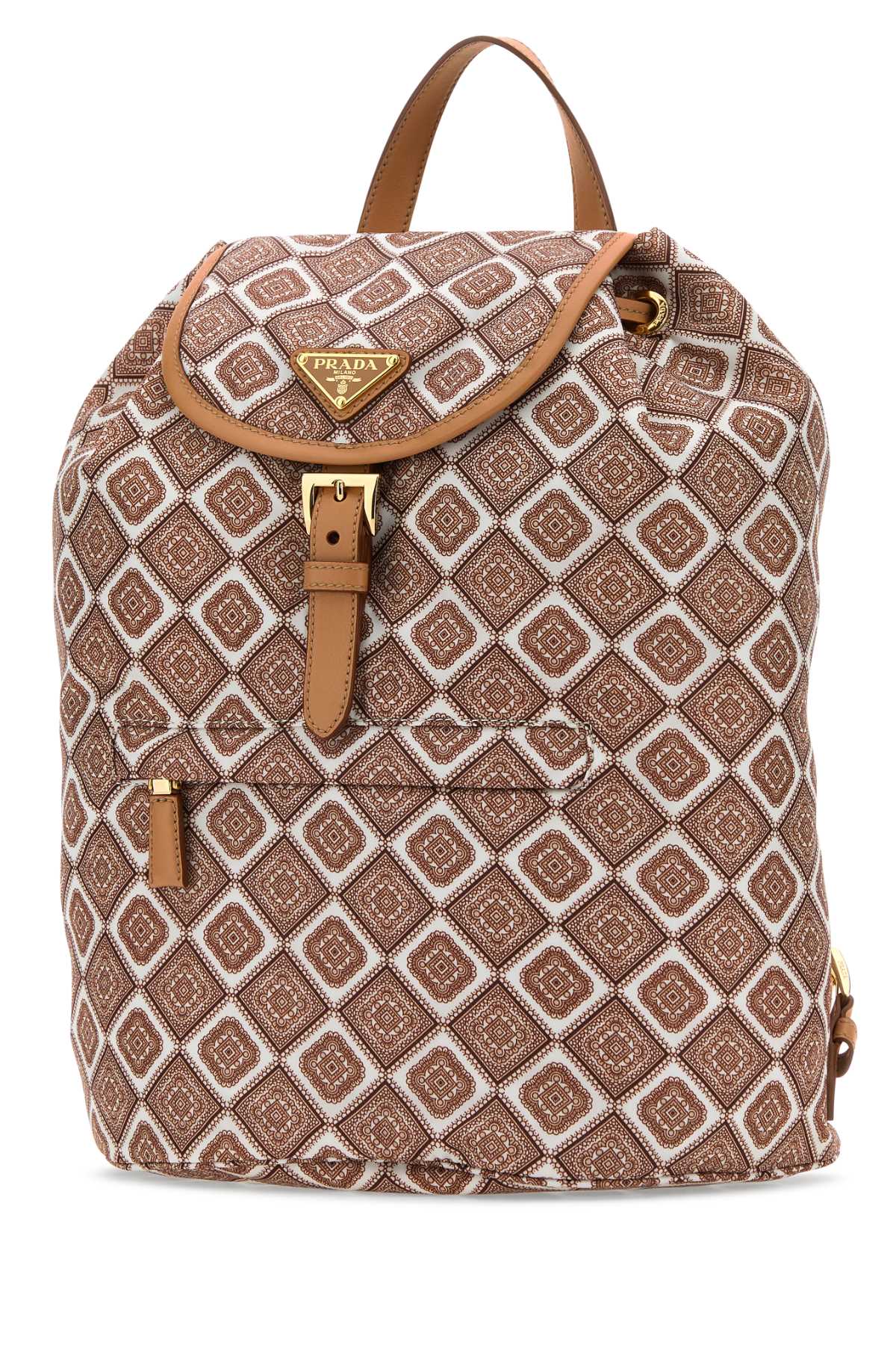 Prada Women Printed Re-Nylon Backpack PRADA