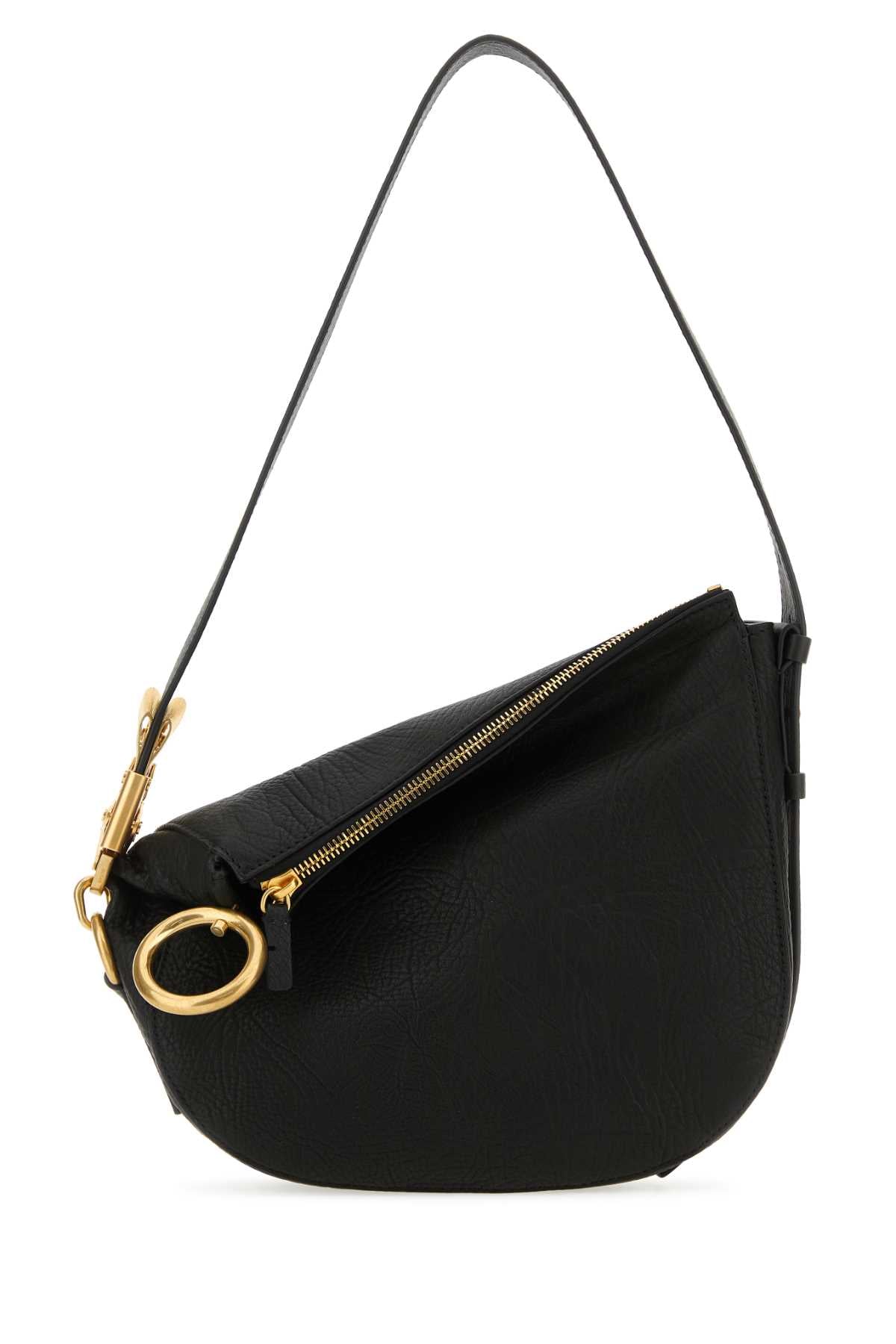 Burberry Women Black Leather Knight Small Shoulder Bag BURBERRY
