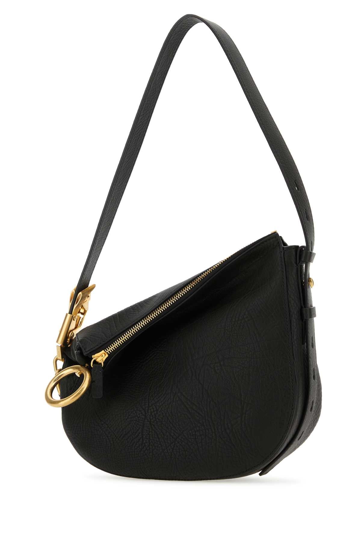 Burberry Women Black Leather Knight Small Shoulder Bag BURBERRY