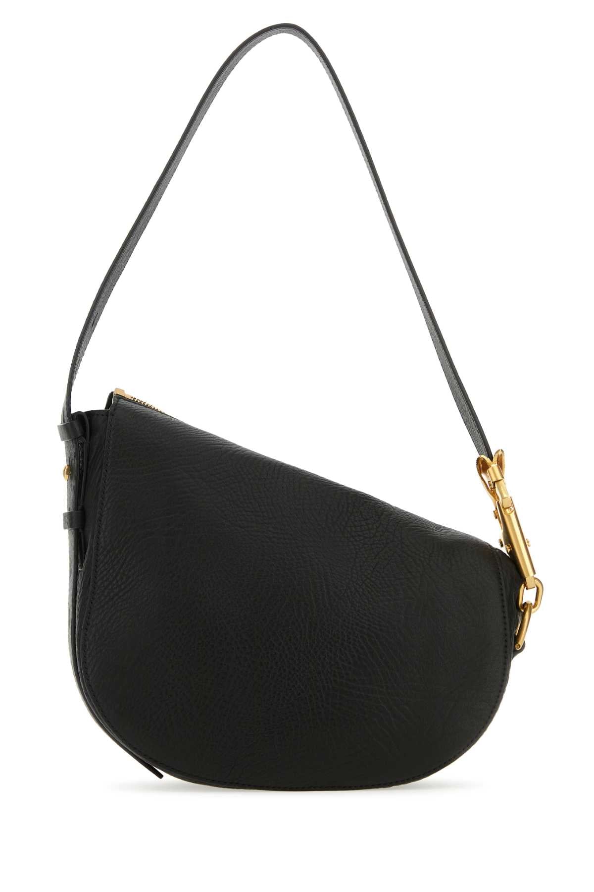 Burberry Women Black Leather Knight Small Shoulder Bag BURBERRY