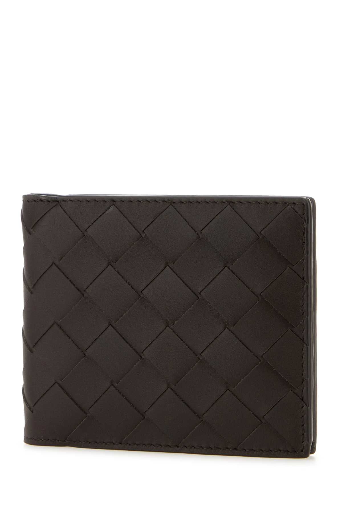 Bottega Veneta Men Dark Brown Leather Wallet BOTTEGA VENETA