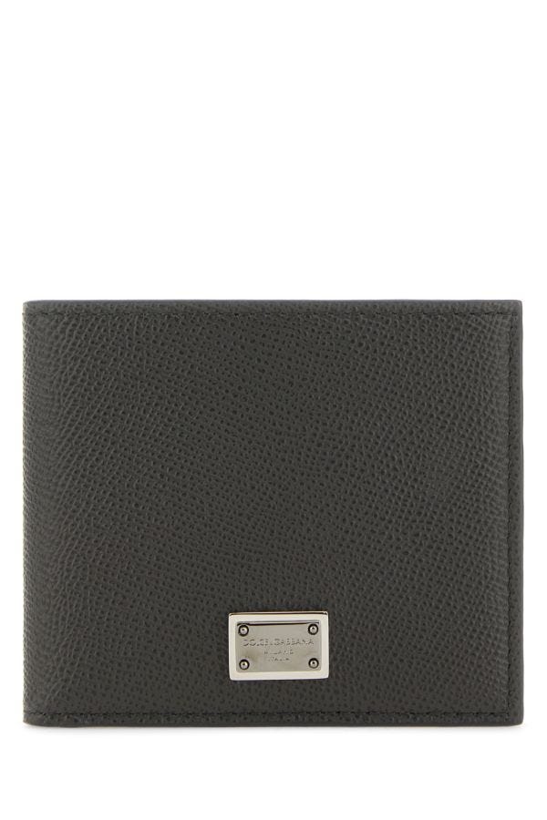 Dolce & Gabbana Man Dove Grey Leather Wallet