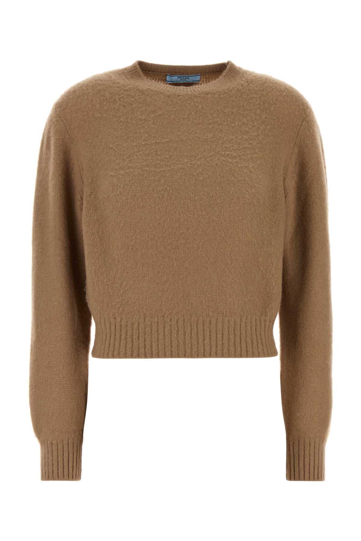 Prada Women Biscuit Cashmere Sweater PRADA