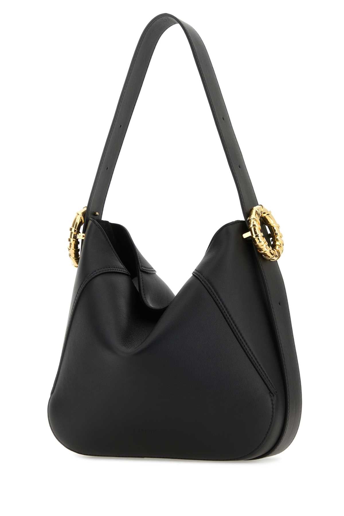 Lanvin Women Black Leather Melodie Shoulder Bag LANVIN