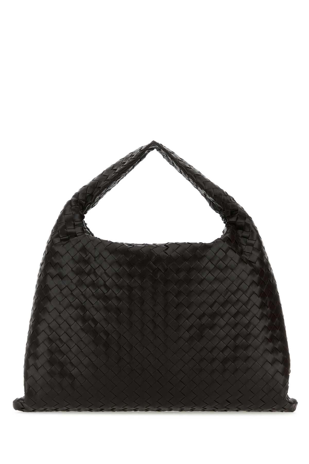 Bottega Veneta Women Dark Brown Leather Hop Shoulder Bag BOTTEGA VENETA