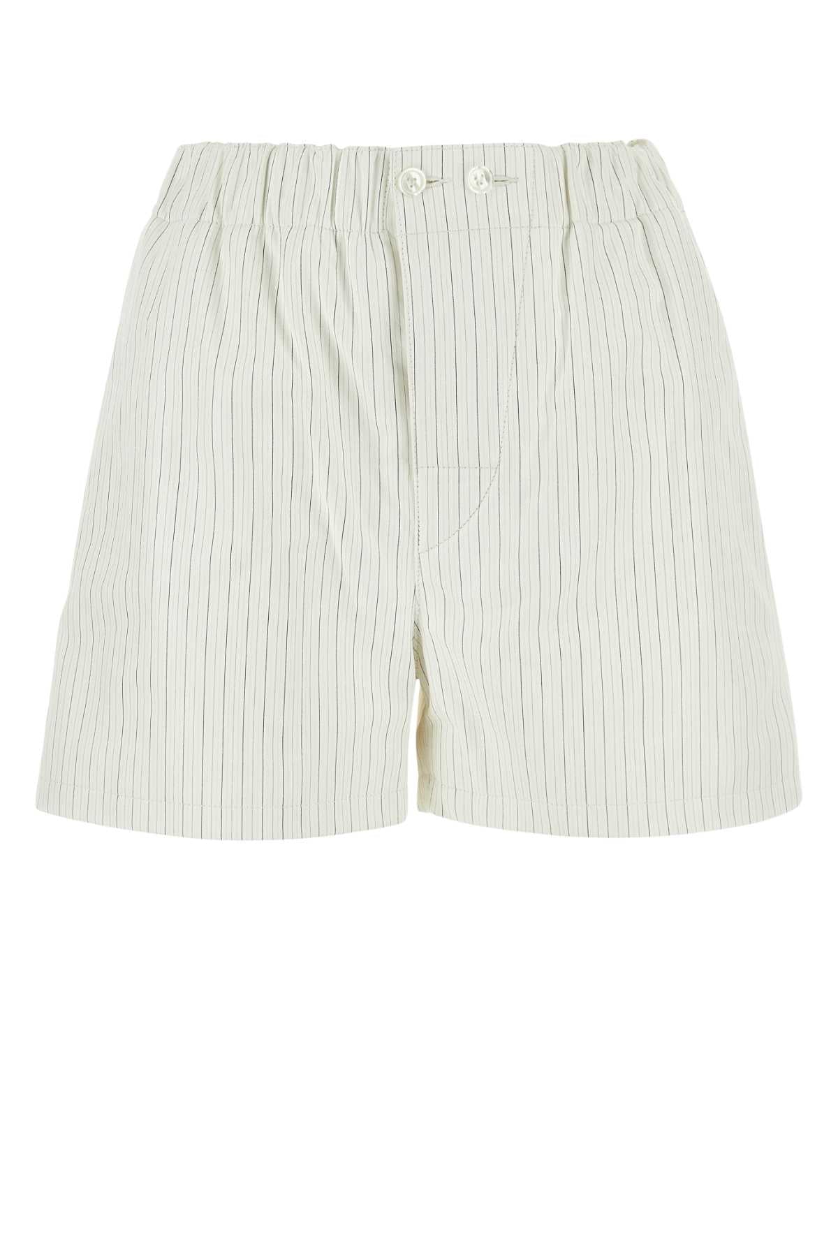 Bottega Veneta Women Printed Leather Shorts BOTTEGA VENETA
