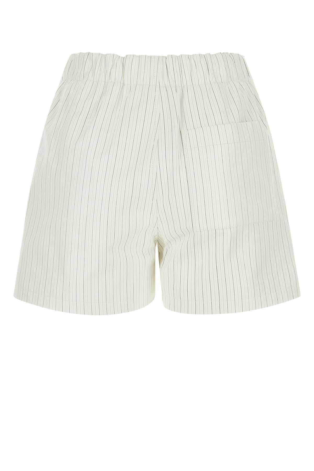 Bottega Veneta Women Printed Leather Shorts BOTTEGA VENETA