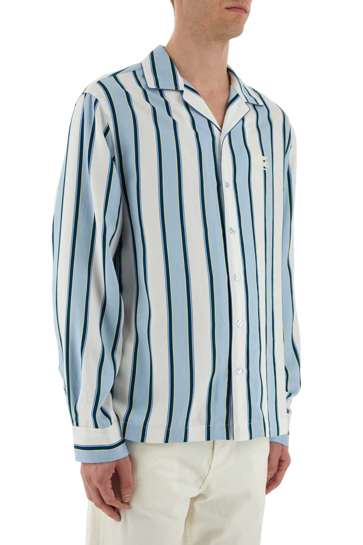 Etro Men Embroidered Viscose Blend Shirt ETRO