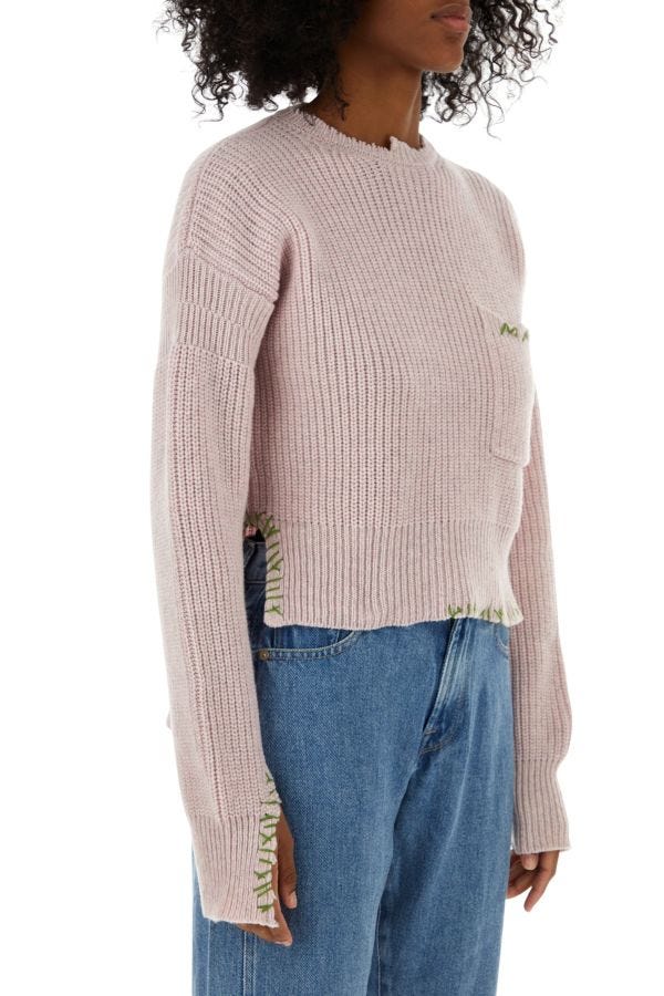 Marni Woman Pastel Pink Wool Sweater