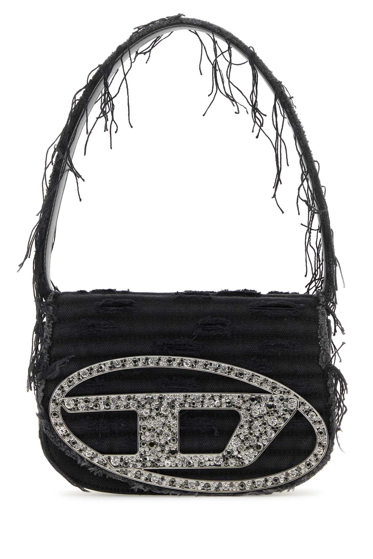 Diesel Men Black Denim 1Dr Shoulder Bag DIESEL