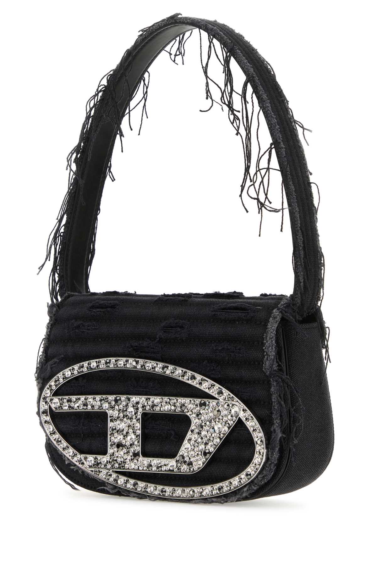 Diesel Men Black Denim 1Dr Shoulder Bag DIESEL