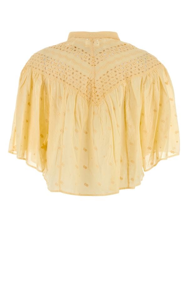 Isabel Marant Etoile Woman Yellow Cotton Safi Blouse