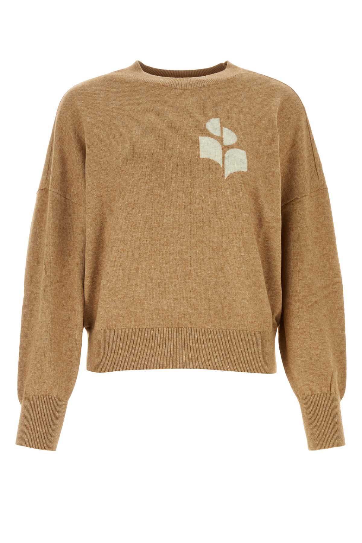 Isabel Marant Etoile Women Melangã¨ Biscuit Cotton Blend Oversize Marisans Sweater ISABEL MARANT ETOILE