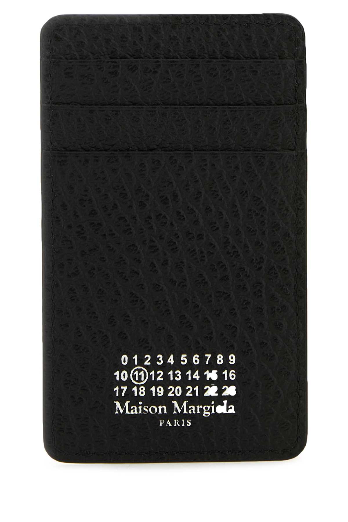 Maison Margiela Men Black Leather Card Holder MAISON MARGIELA