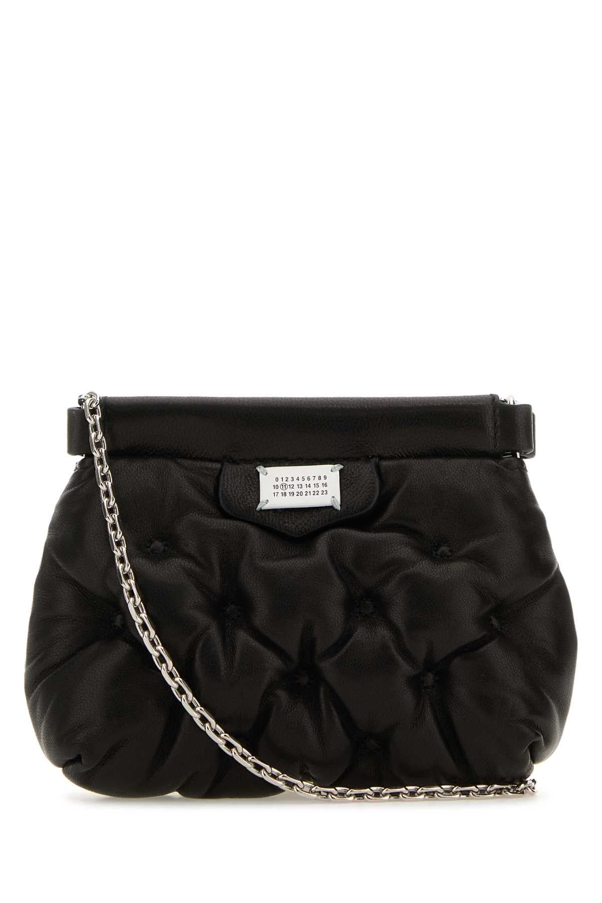 Maison Margiela Women Black Nappa Leather Baby Glam Slam Classique Crossbody Bag MAISON MARGIELA