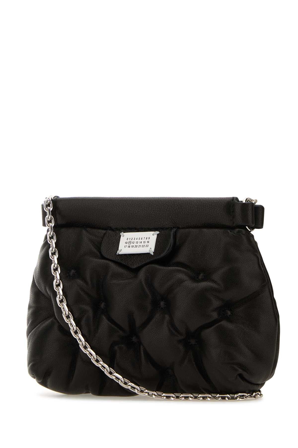 Maison Margiela Women Black Nappa Leather Baby Glam Slam Classique Crossbody Bag MAISON MARGIELA