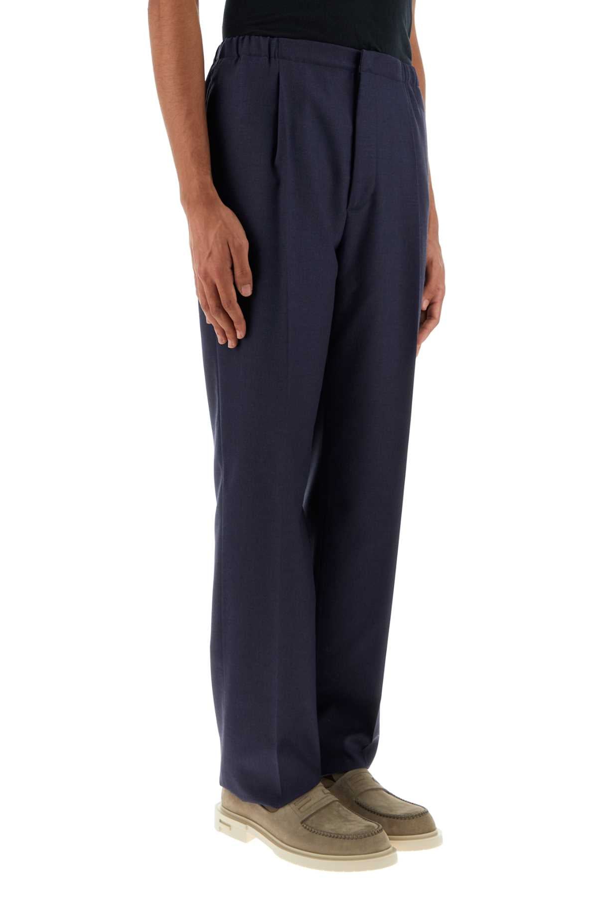 Fendi Men Blue Wool Pant FENDI