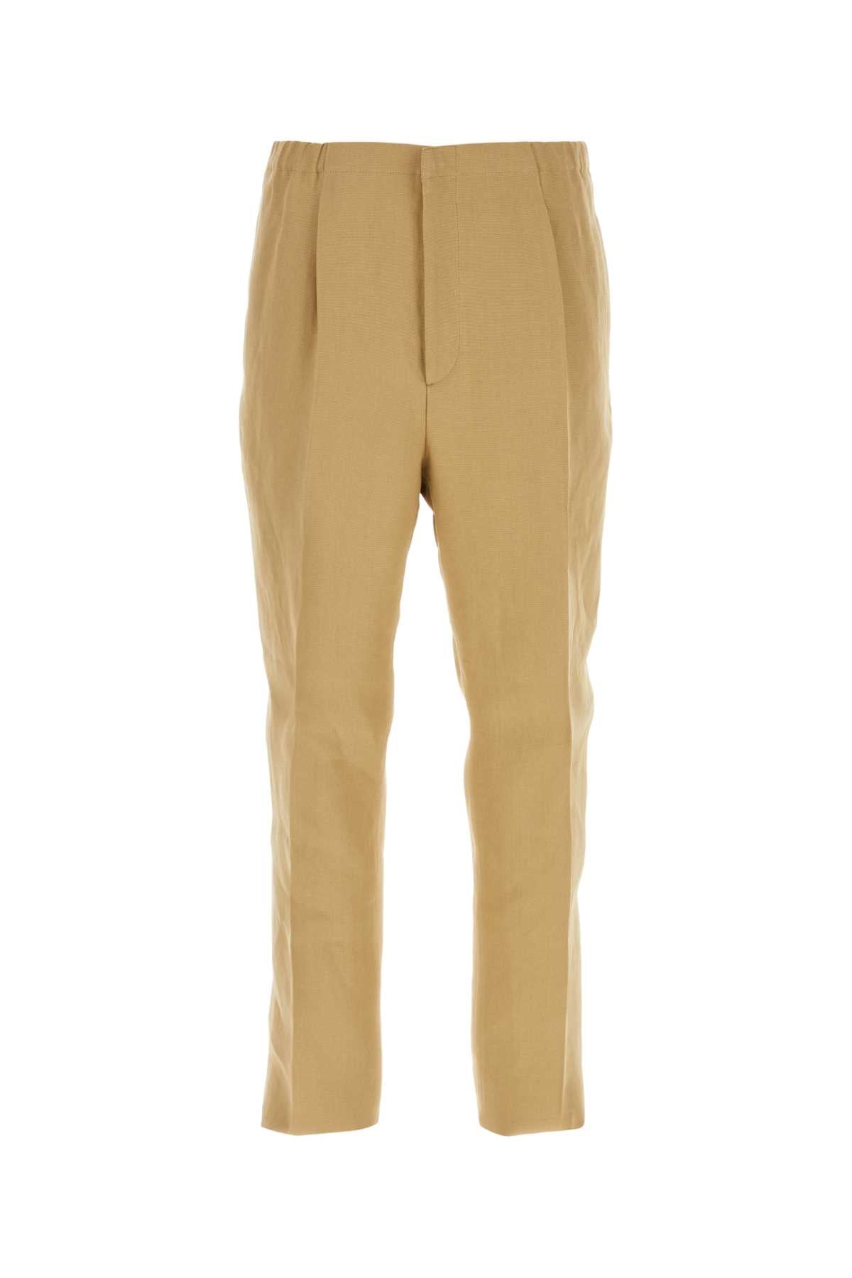Fendi Men Camel Paper Pant FENDI
