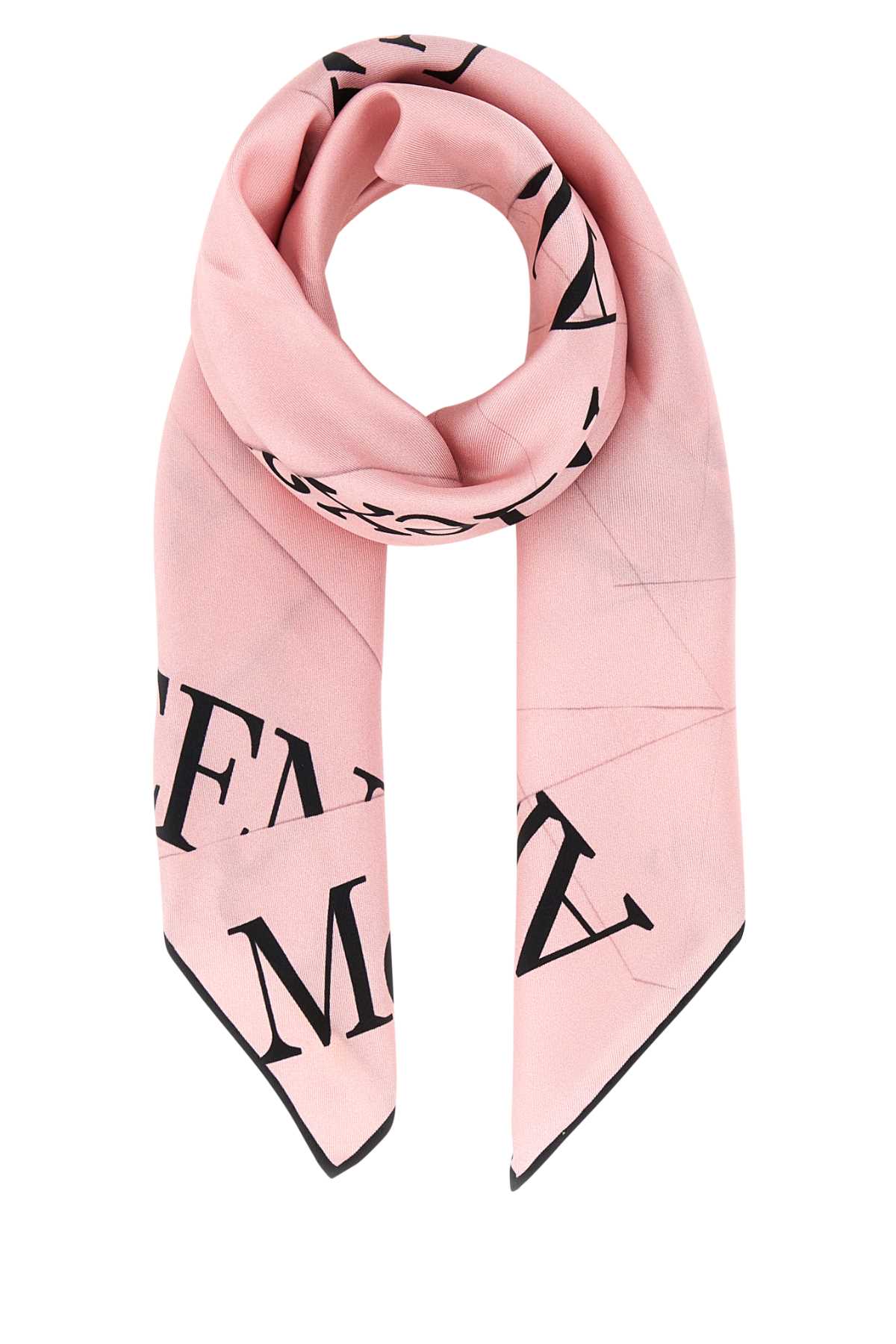 Alexander Mcqueen Women Pink Silk Foulard