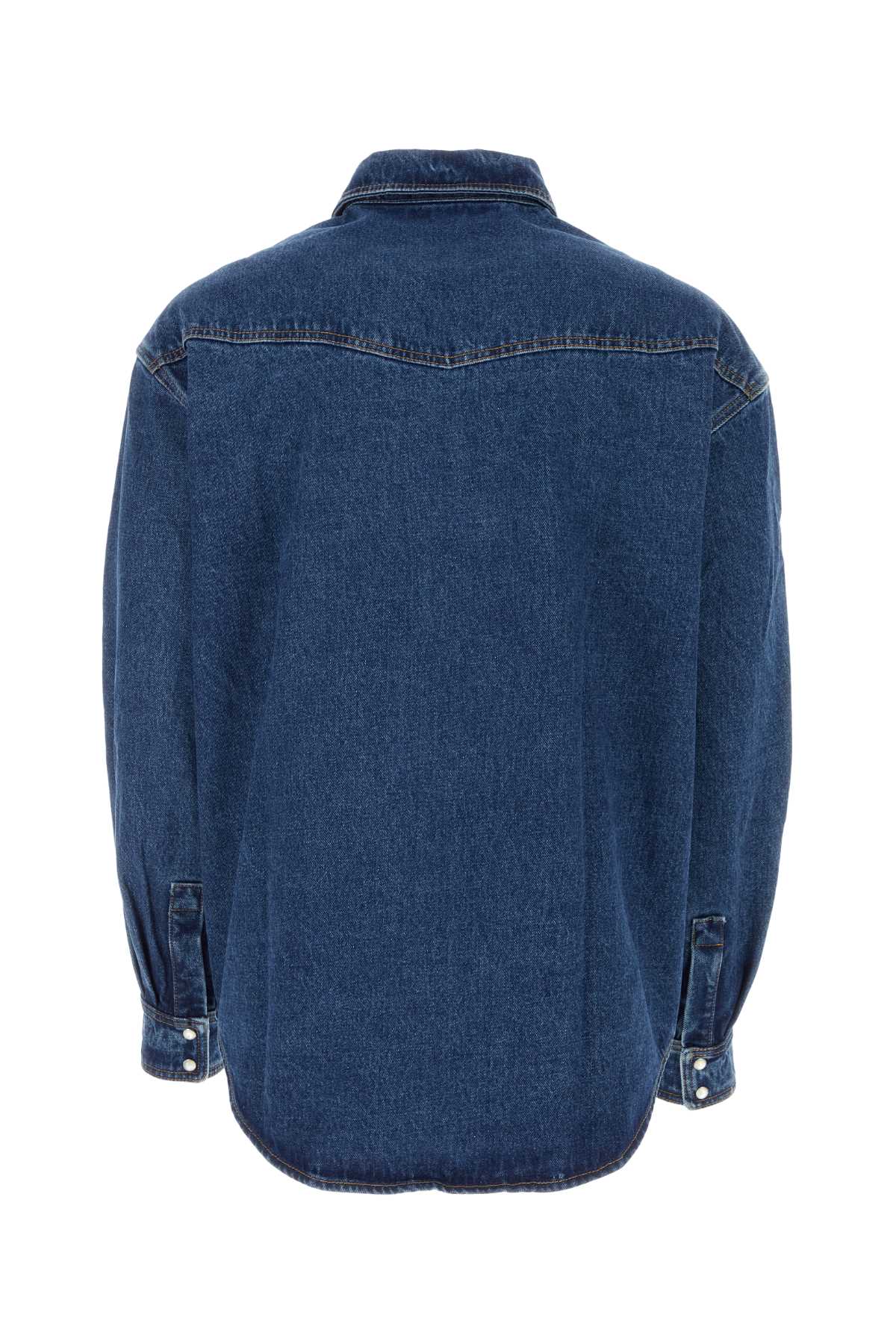 Palm Angels Men Denim Shirt PALM ANGELS