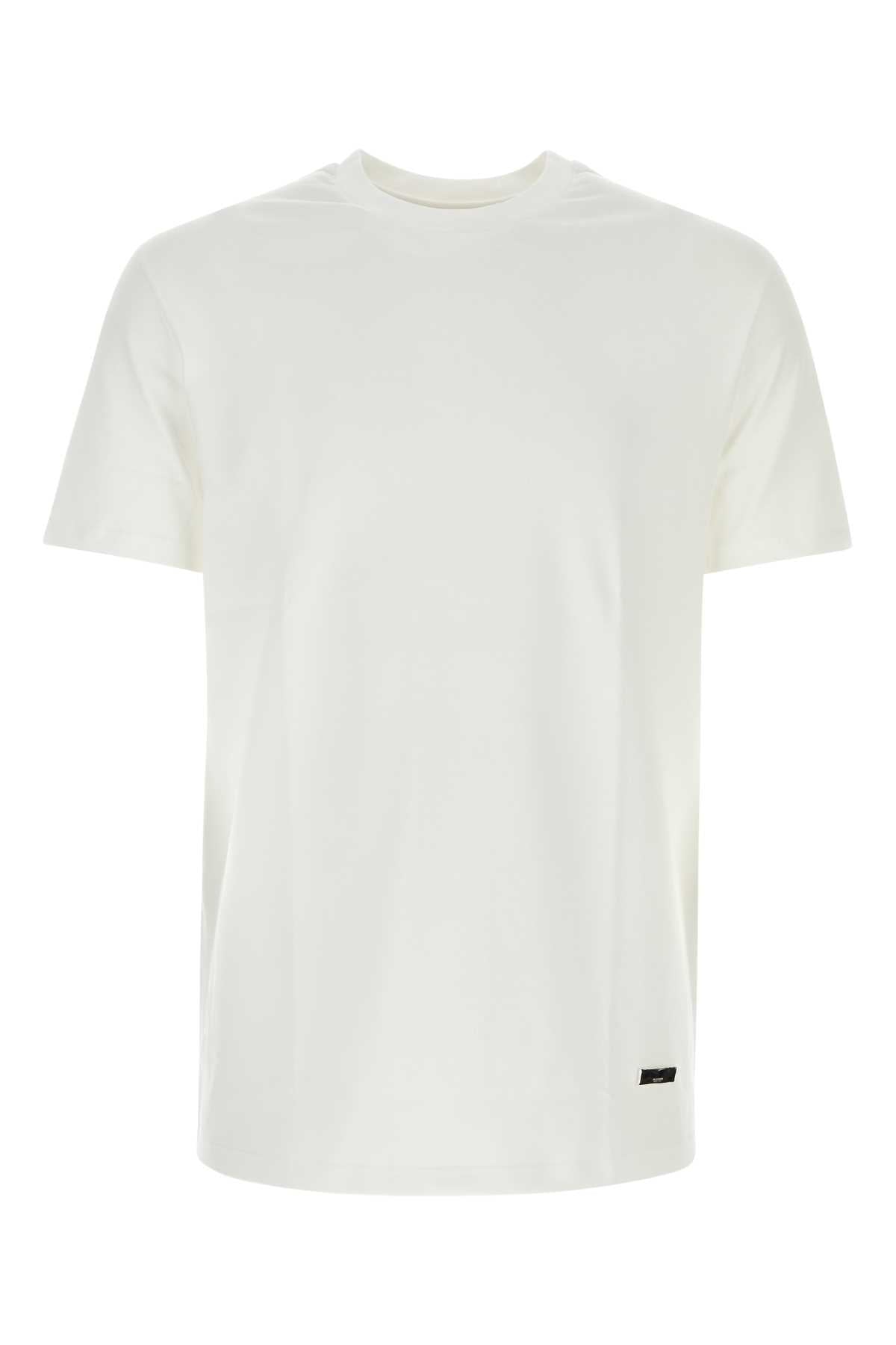 Jil Sander Men White Cotton T-Shirt JIL SANDER