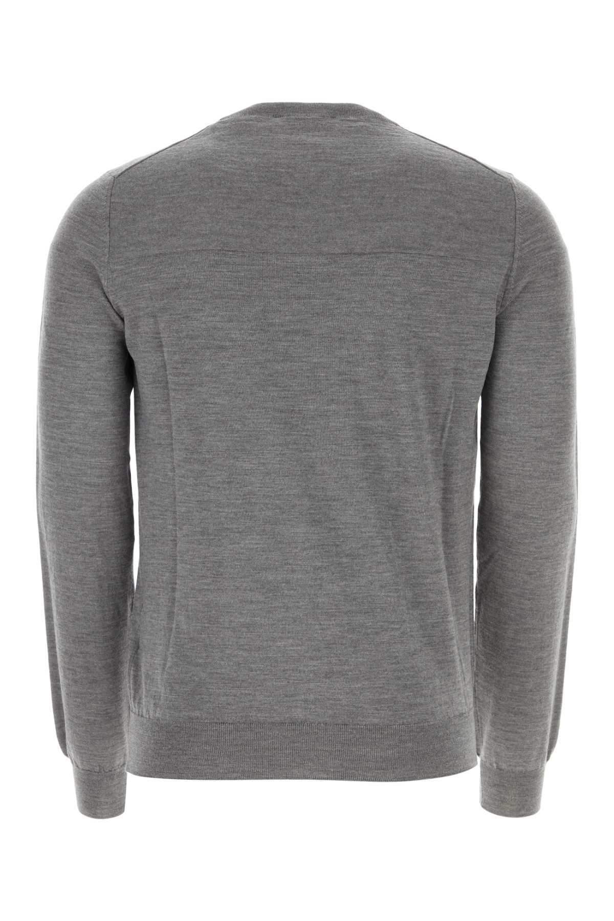 Jil Sander Men Grey Wool Sweater JIL SANDER
