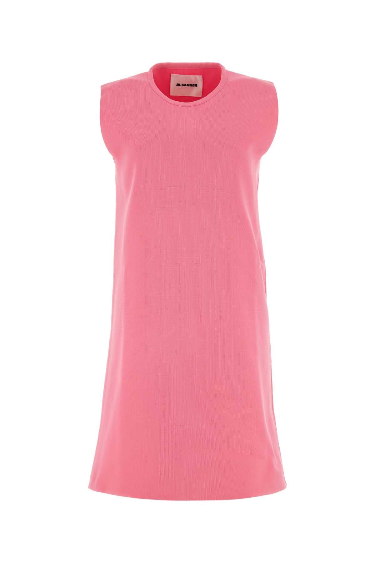 Jil Sander Women Fluo Pink Polyester Mini Dress JIL SANDER