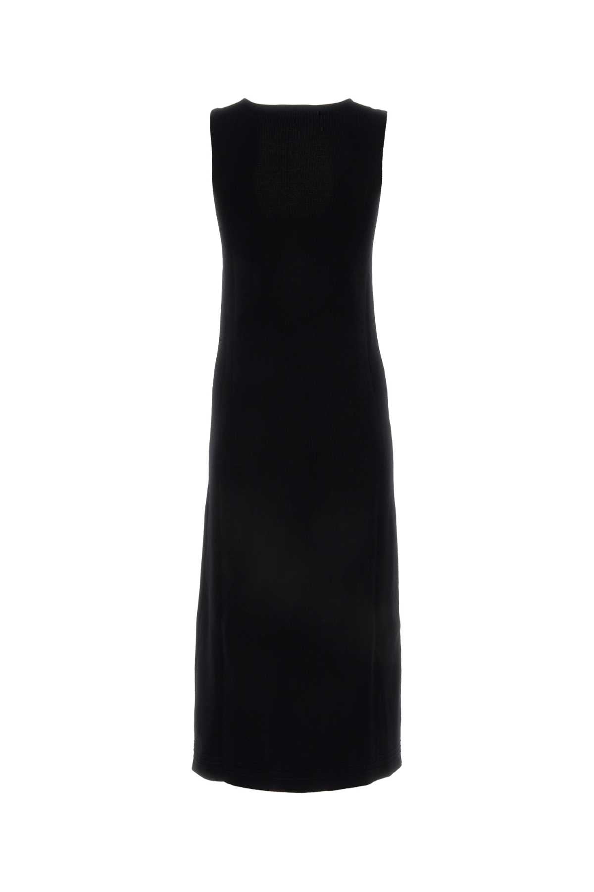 Jil Sander Women Black Stretch Cotton Blend Dress JIL SANDER
