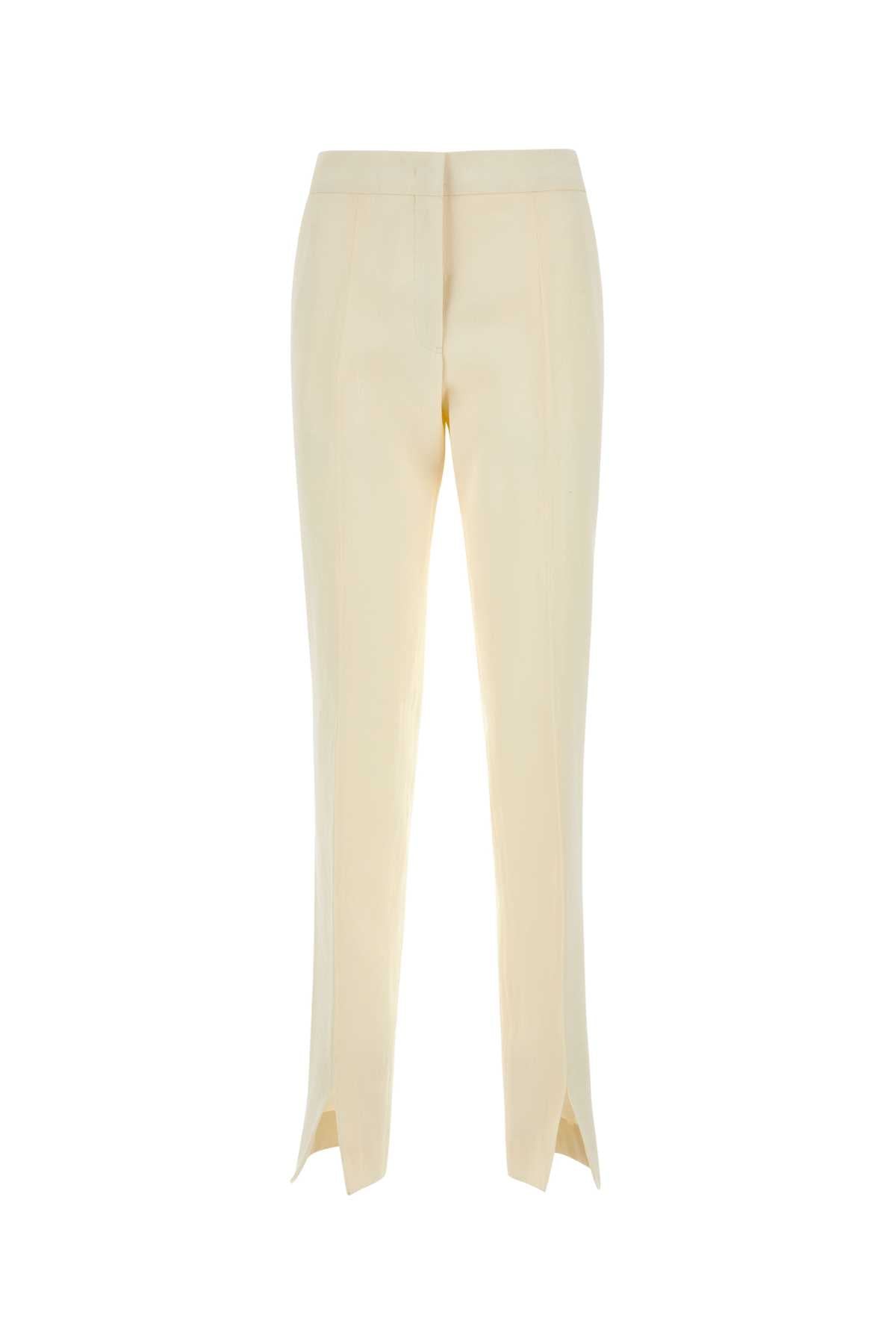 Jil Sander Women Ivory Viscose Blend Pant JIL SANDER