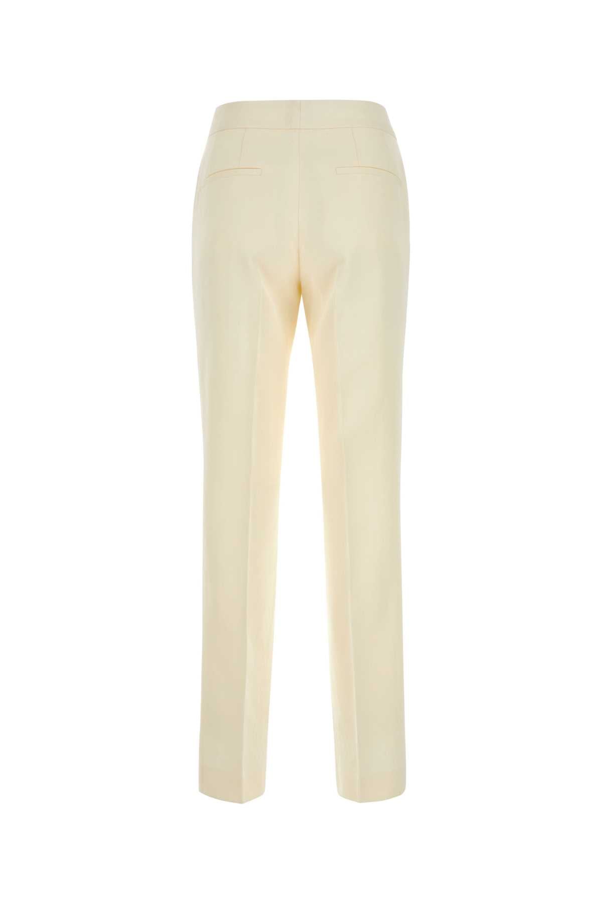 Jil Sander Women Ivory Viscose Blend Pant JIL SANDER