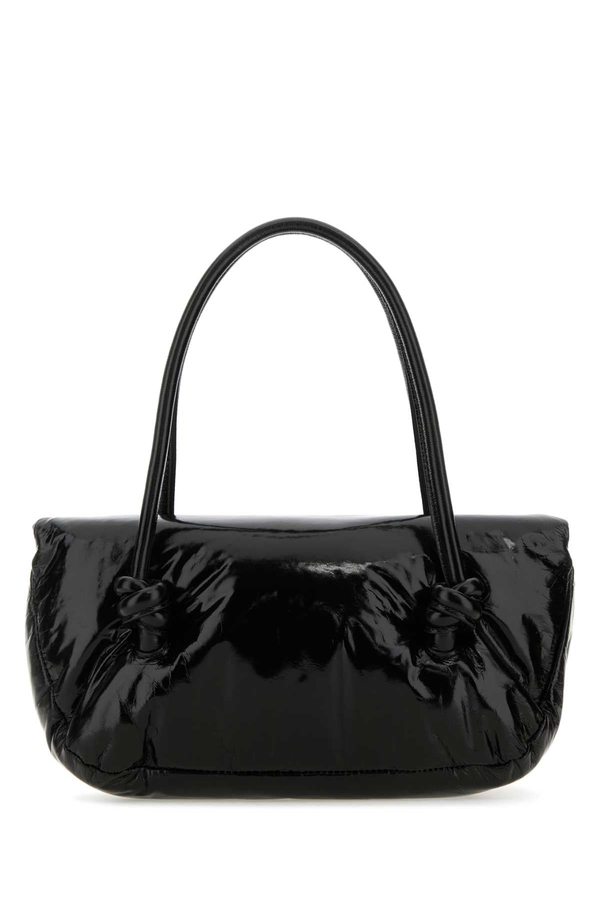 Jil Sander Women Black Leather Small Knot Handle Handbag JIL SANDER
