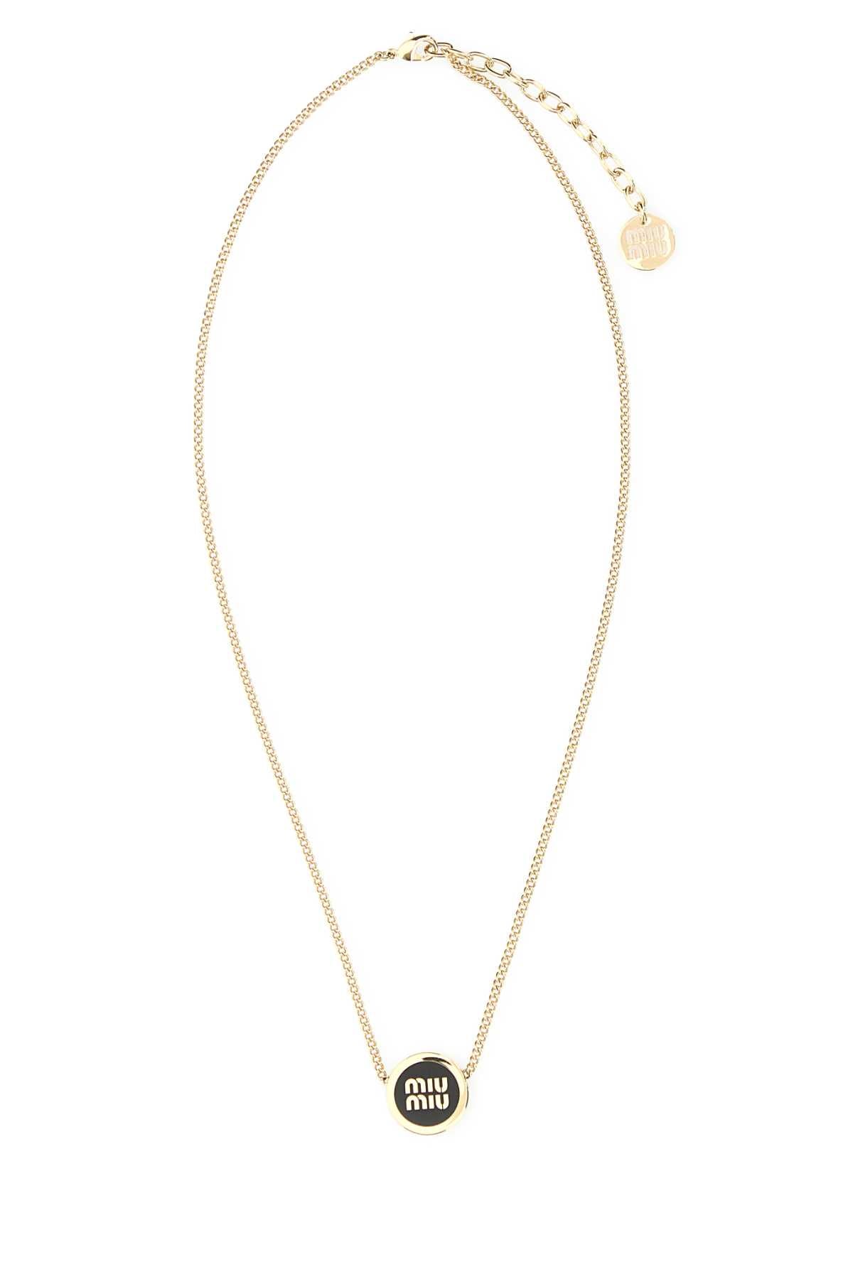 Miu Miu Women Gold Metal Necklace MIU MIU