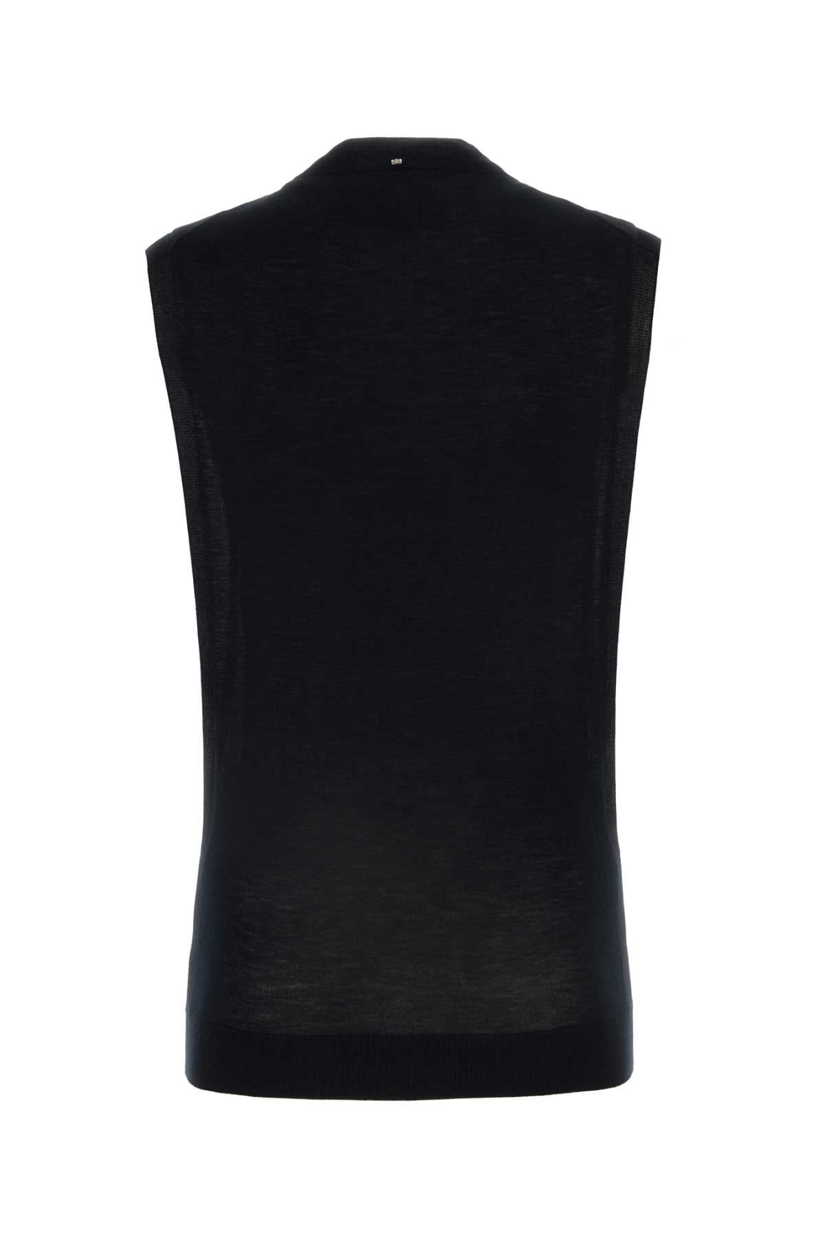 Sportmax Women Black Wool Blend Odissea Top SPORTMAX