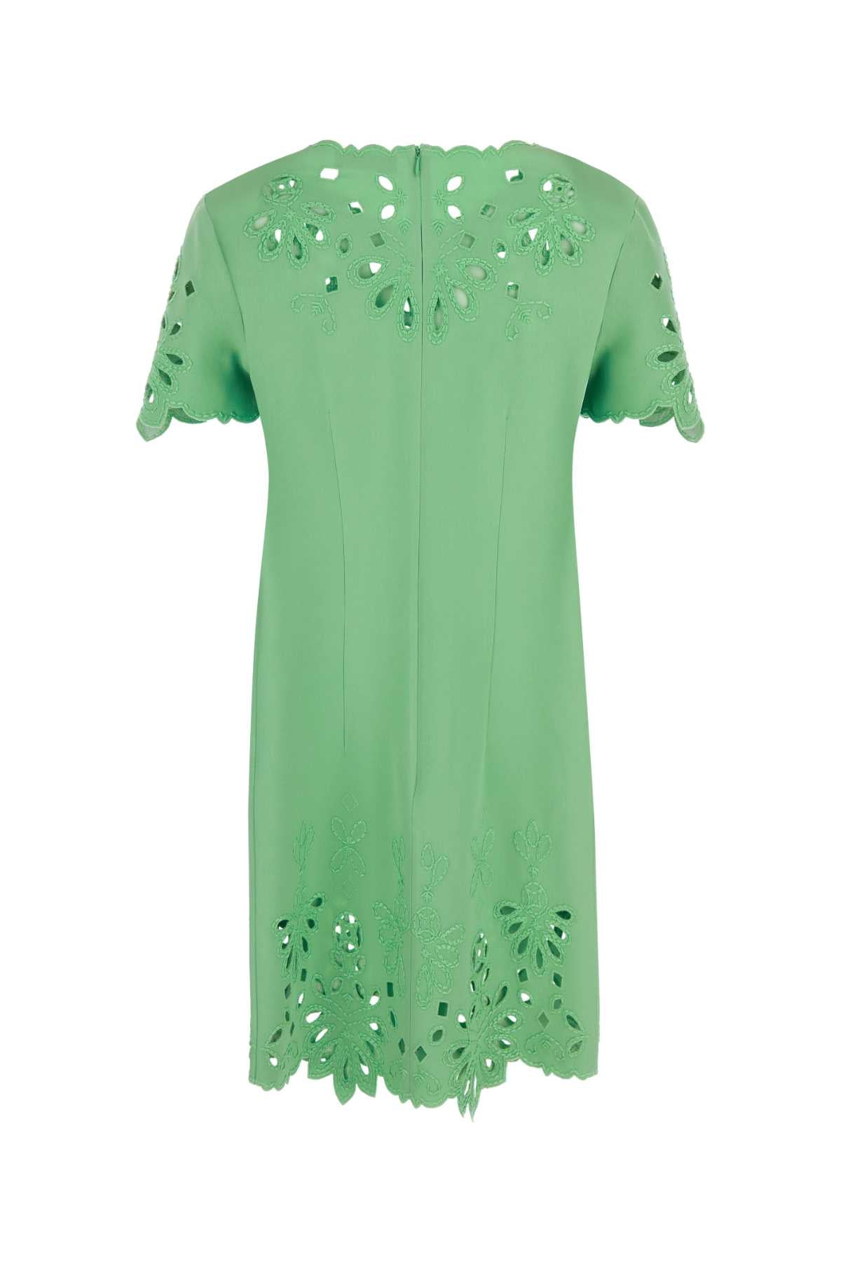 Ermanno Scervino Women Green Viscose Blend Dress ERMANO SCERVINO