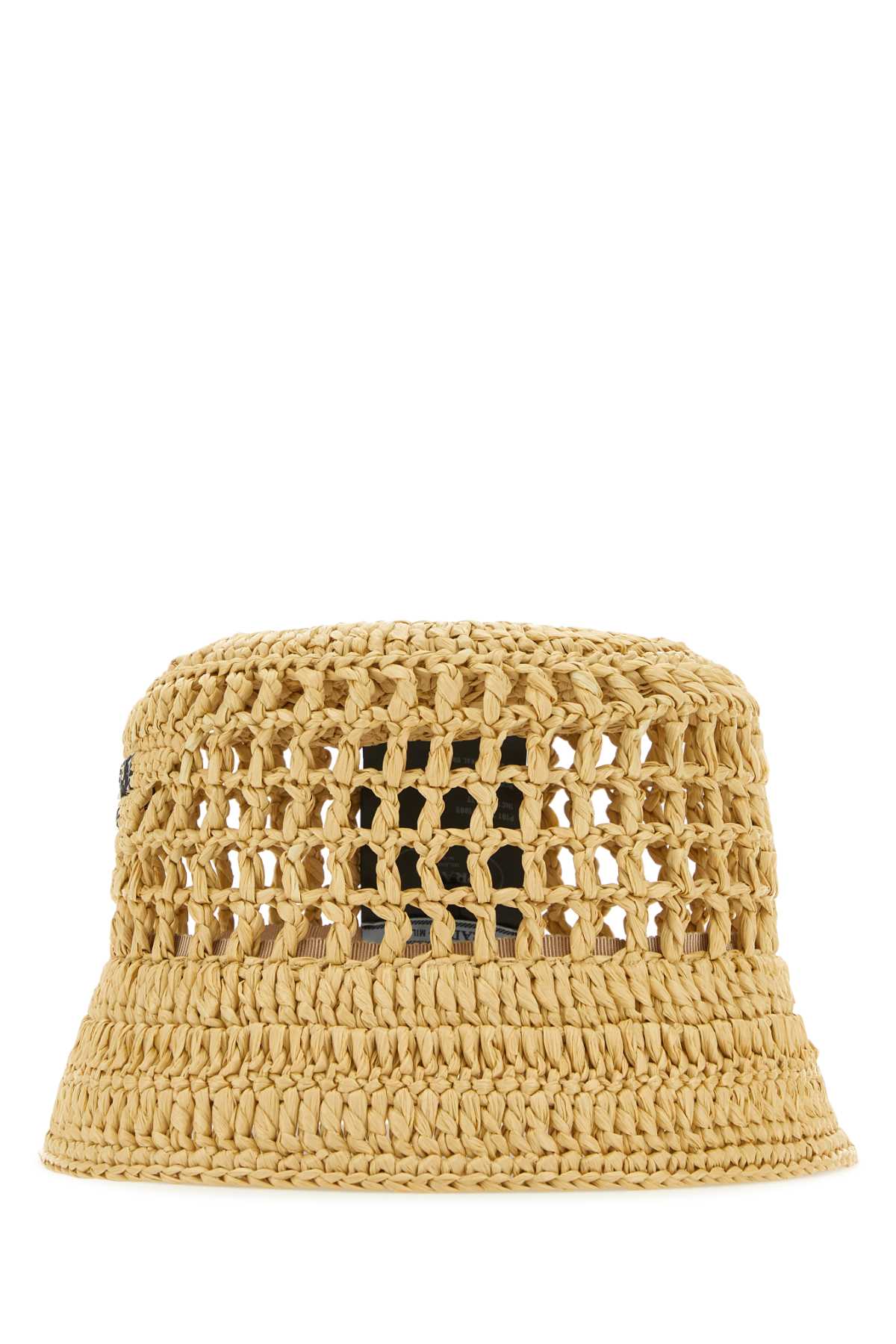 Prada Women Raffia Bucket Hat PRADA