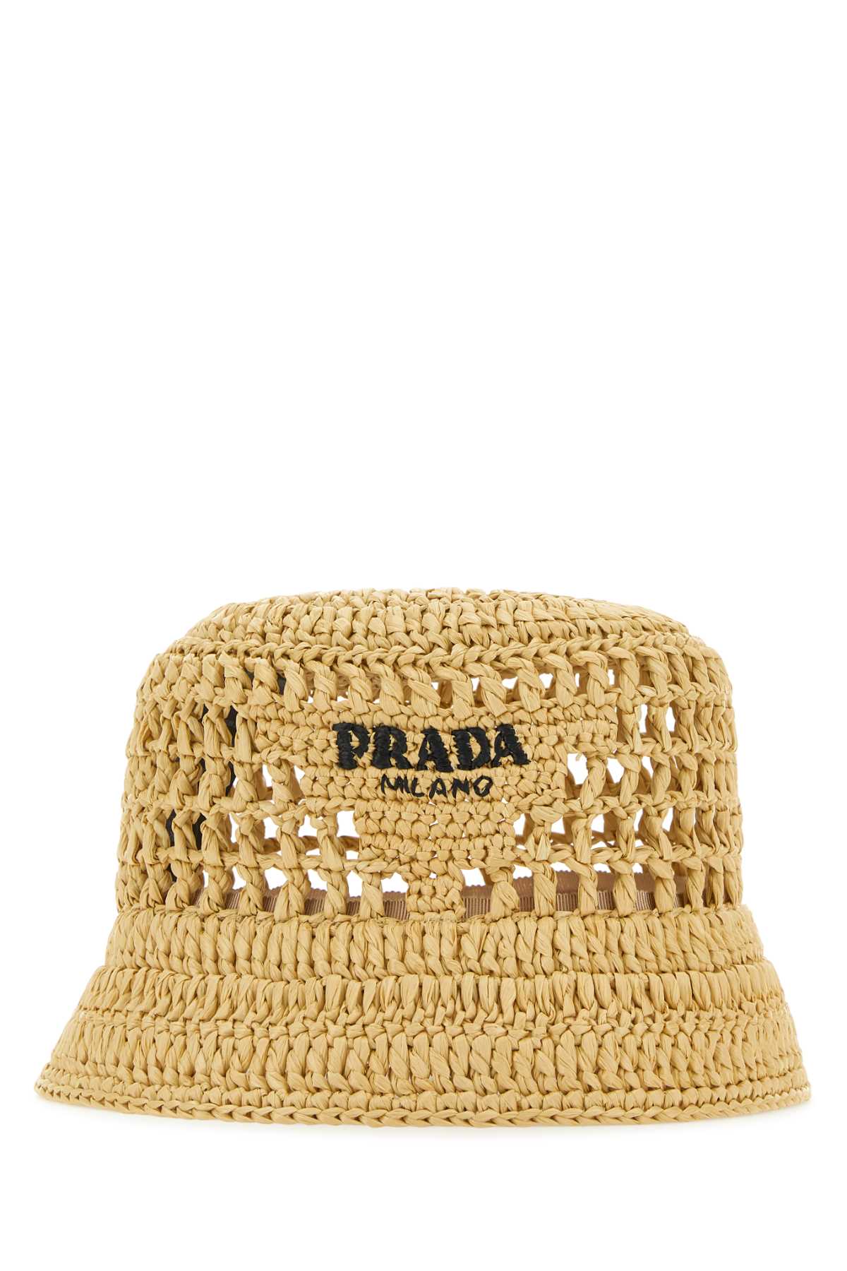 Prada Women Raffia Bucket Hat PRADA