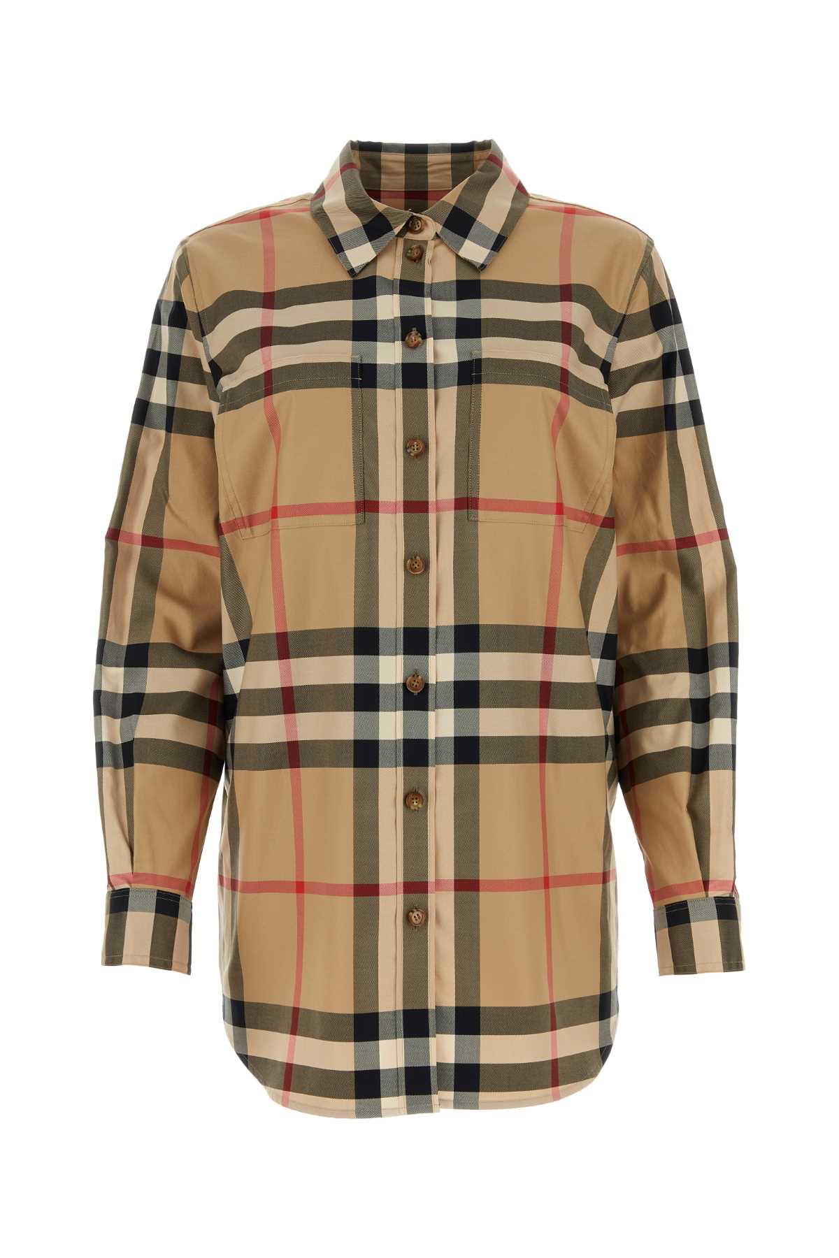 Burberry Women Embroidered Cotton Shirt BURBERRY