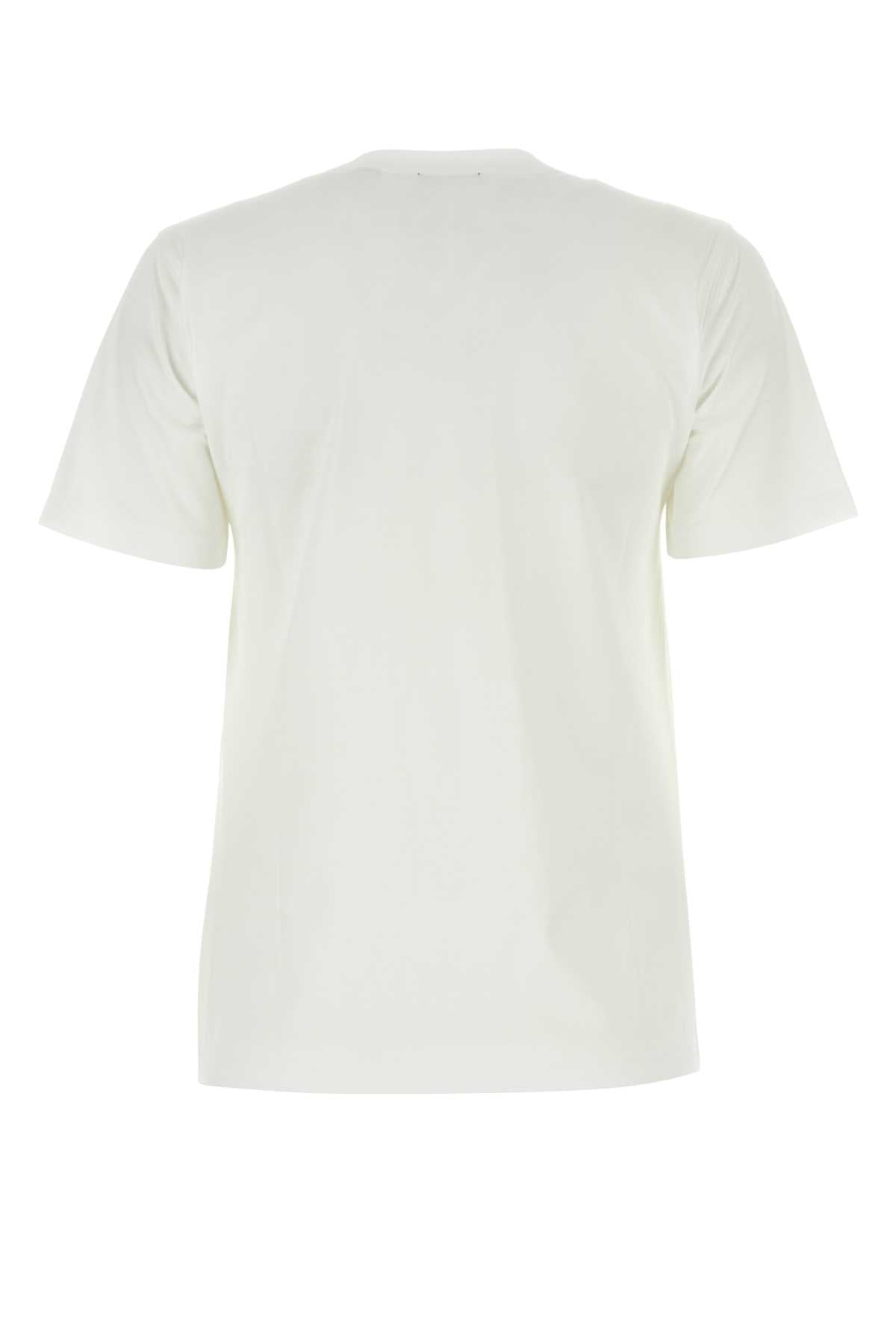 Burberry Women White Cotton T-Shirt BURBERRY