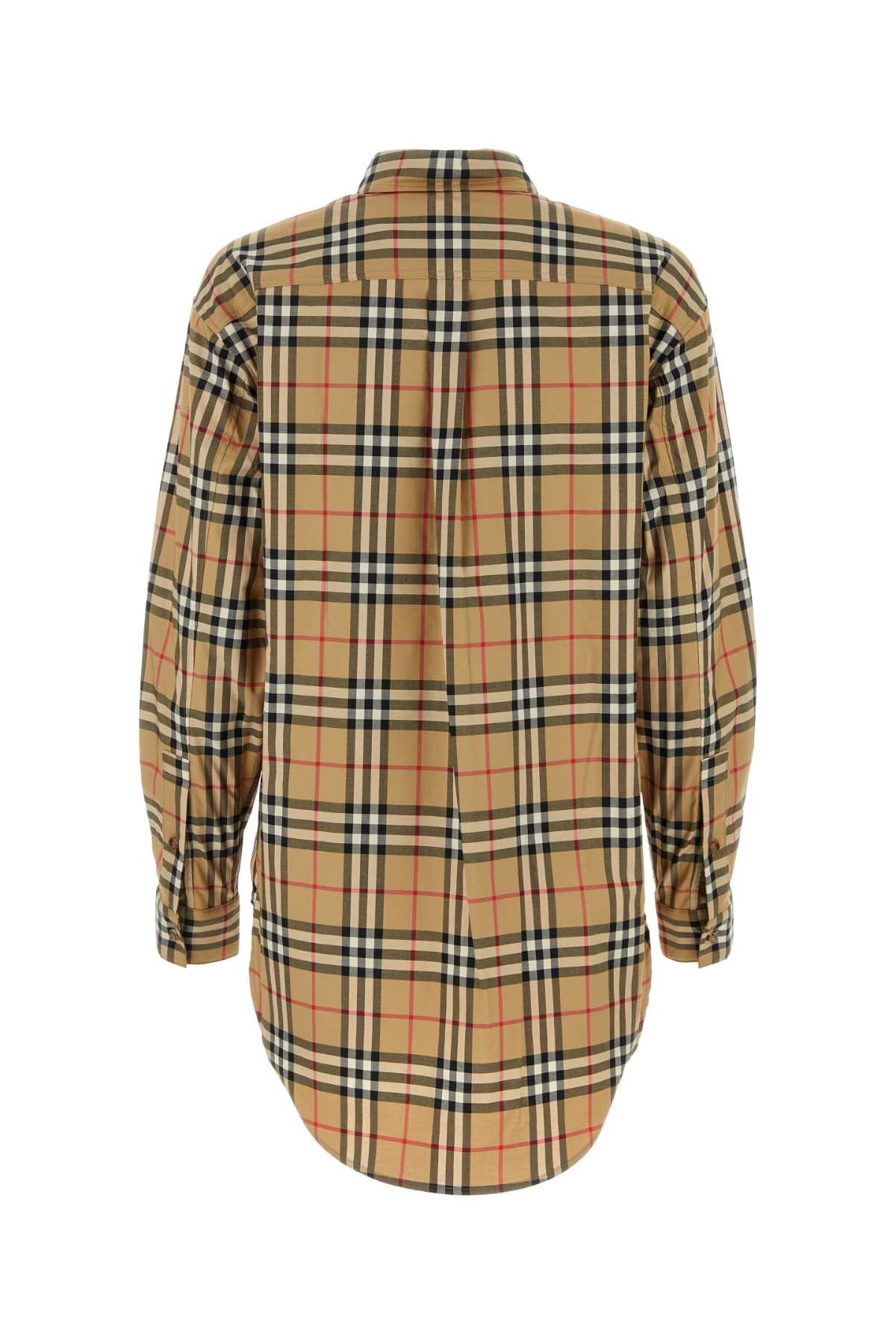 Burberry Women Embroidered Stretch Cotton Shirt BURBERRY